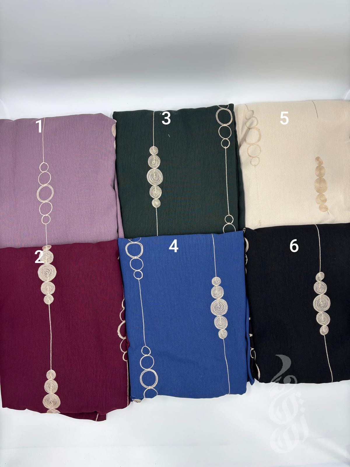 اسدال قطعة واحدة معرق مع شال