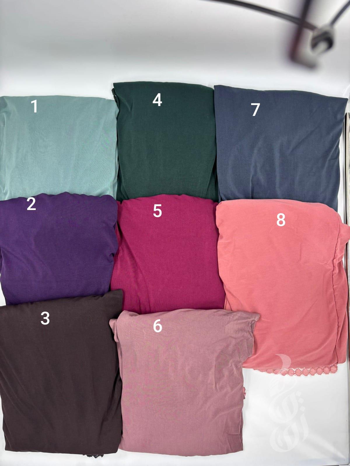 ملابس صلاه قطعتين سادة  دبل دنتيل