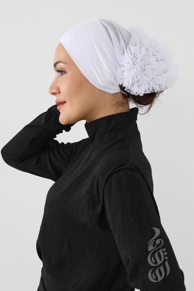 قطعة رأس مع بف قطن ربط