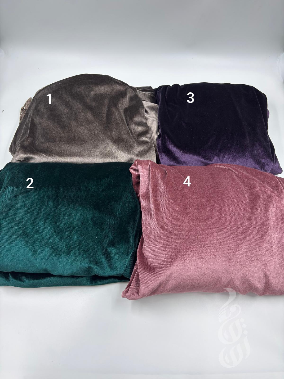 طقم صلاه مخمل قطعة واحدة