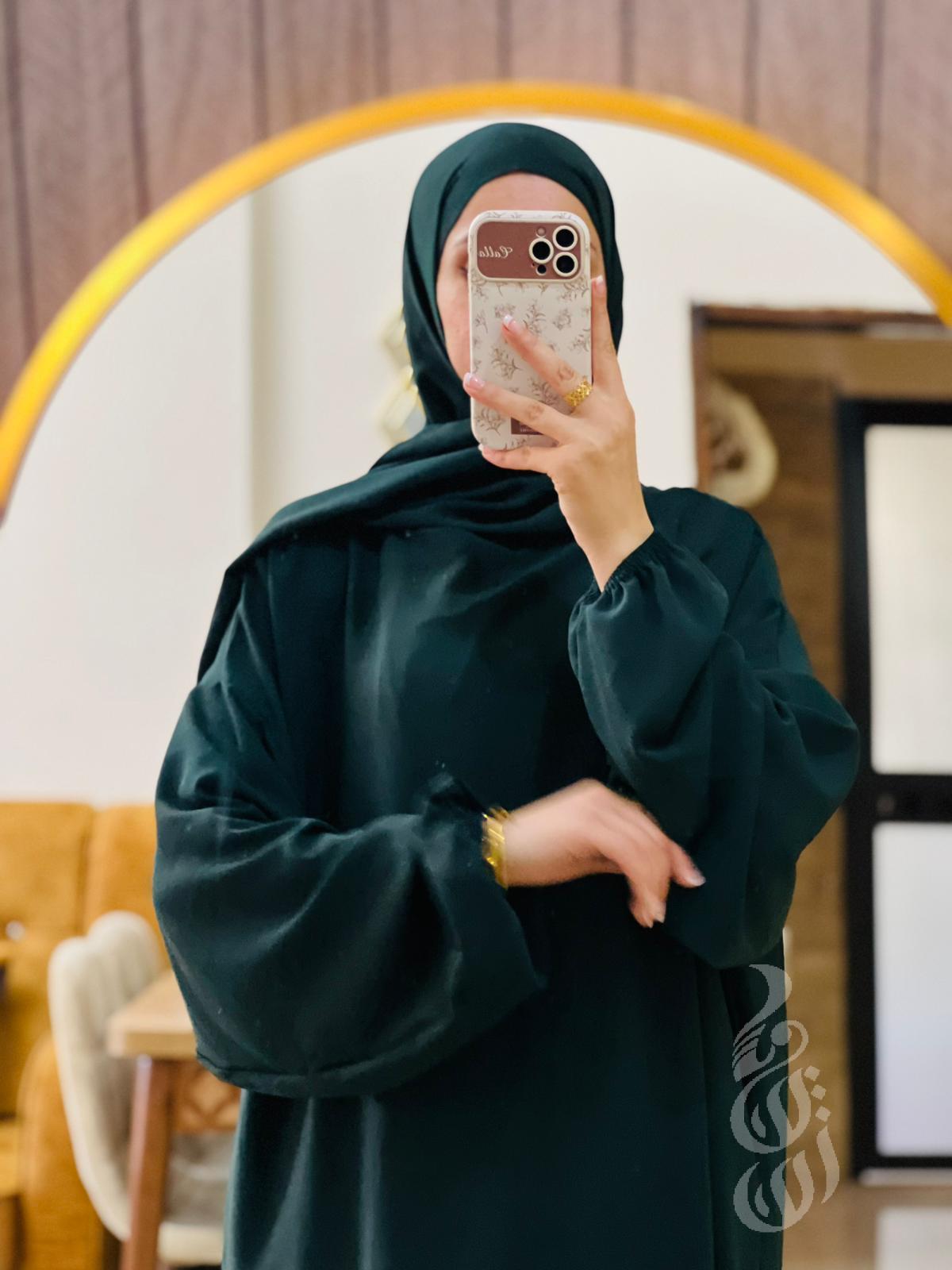 اسدال صلاه قطعة واحده سادة مع شال