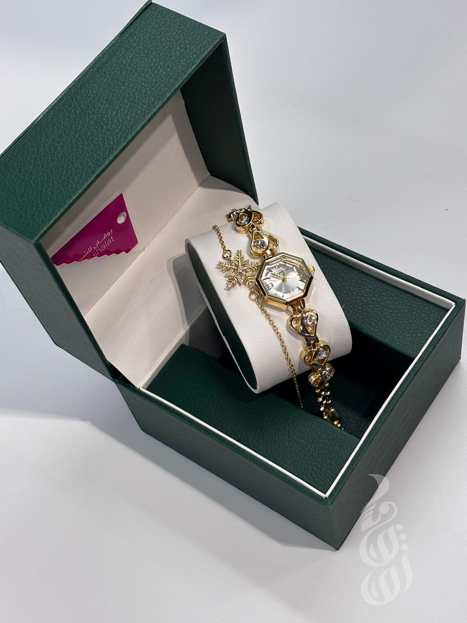طقم ساعة مع اسوارة2